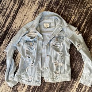 cute ripped jean jacket
